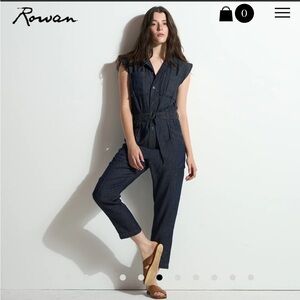 Japanese Fluid Denim Jumpsuit - Black